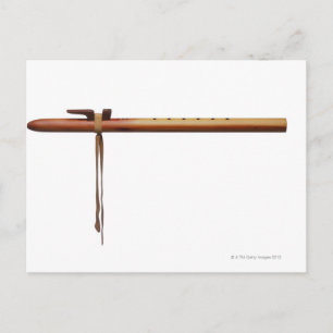 Native American Cedar Flute Postcard