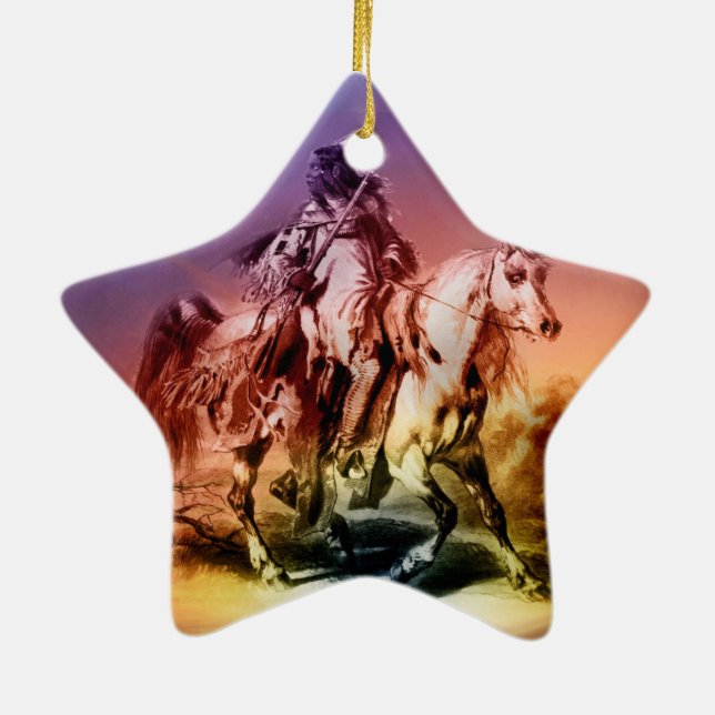 Native American Ceramic Ornament (Back)