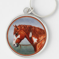 Native American Chestnut Pinto War Horse