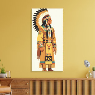 Native American Chief Canvas Print