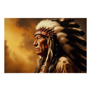 Native American Chief Poster