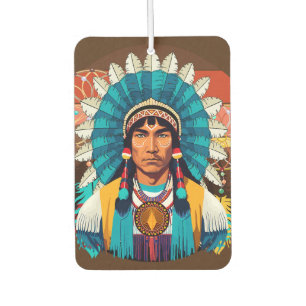 Native American Chief Powerful Portrait Air Freshener
