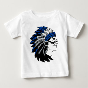 Native American Chief with Red Headress Baby T-Shirt