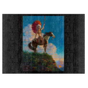 Native American: Chieftess, American Indian Cutting Board