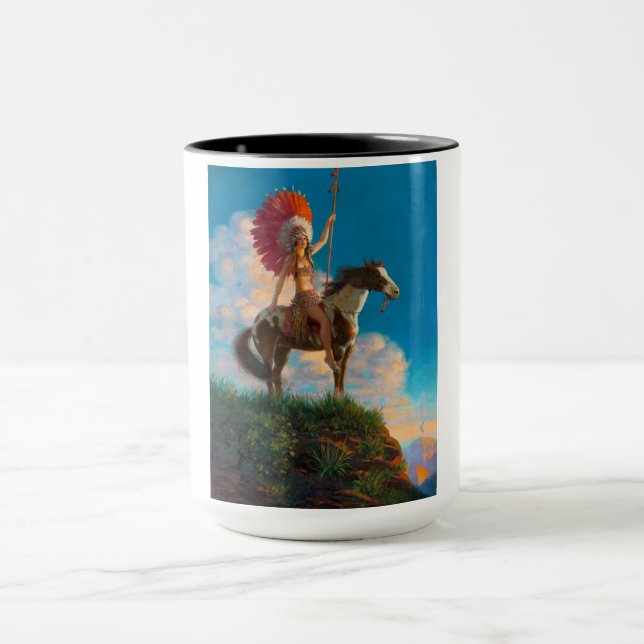 Native American: Chieftess, American Indian  Mug (Center)