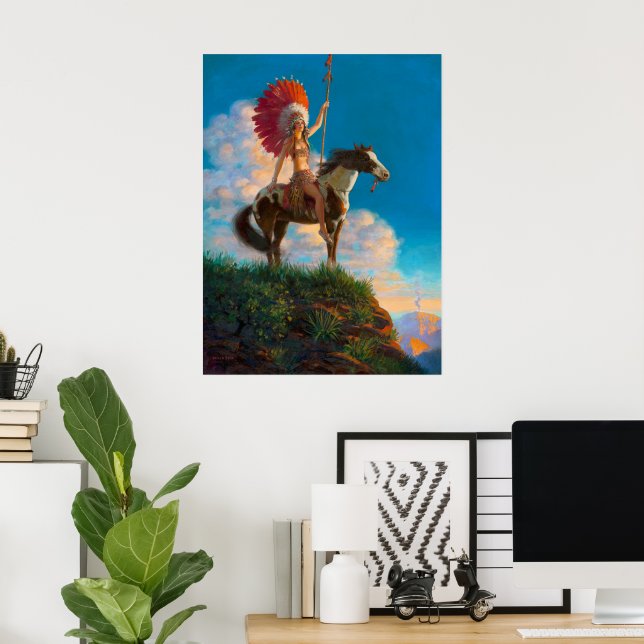 Native American: Chieftess, American Indian  Poster (Home Office)