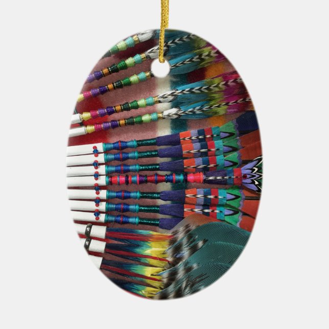 Native American Church Fans, coffee cup, shirts Ceramic Ornament (Front)