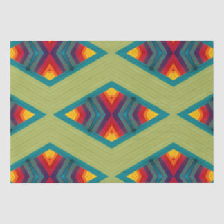 Native American Colourful Repeating Pattern Tissue Paper