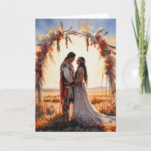 Native American Congratulations on Wedding Card