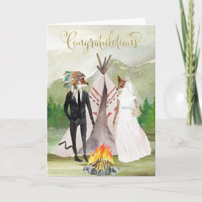 Native American Congratulations on Your Wedding Card (Front)