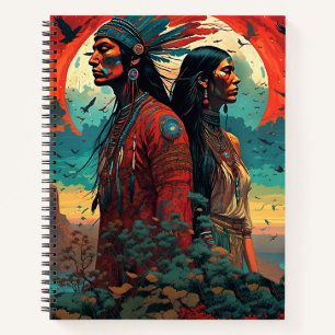 Native American Couple Notebook