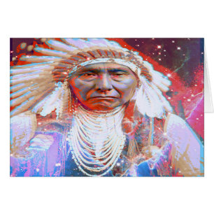 Native American  Crazy Horse Birthday Card