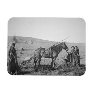 Native American Cree people of Western Canada, c.1 Magnet