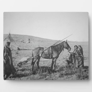 Native American Cree people of Western Canada, c.1 Plaque