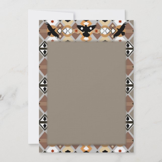 Native American Crow Invitation (Front)