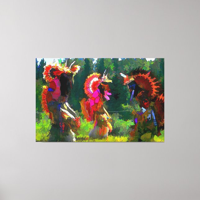 native american dance canvas print (Front)