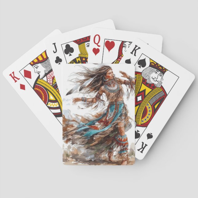 Native American Dancer Classic Playing Cards (Back)
