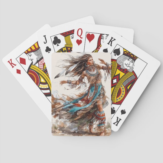 Native American Dancer Classic Playing Cards (Back)