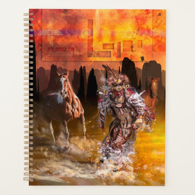 Native American Dancer ROLLING THUNDER #1 org Planner (Front)
