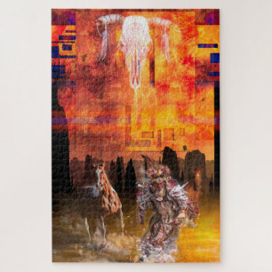 Native American Dancer ROLLING THUNDER Jigsaw Puzzle