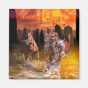 Native American Dancer “ROLLING THUNDER” Magnet