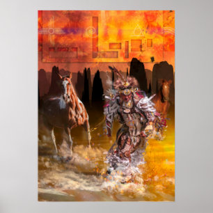 Native American Dancer ROLLING THUNDER Poster