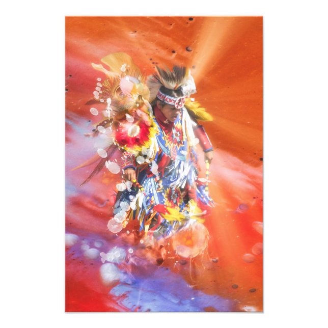 Native American DANCING WOLVES Photo Print (Front)