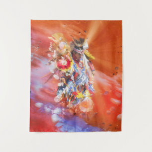Native American DANCING  WOLVES Tapestry