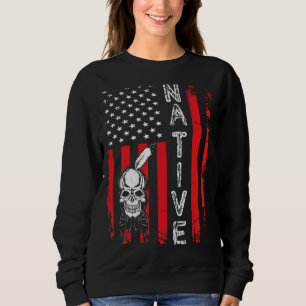 Native American Day Vintage Flag Usa Sweatshirt
