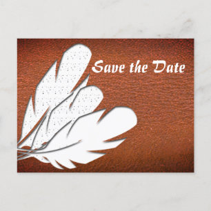 Native American design Announcement Postcard