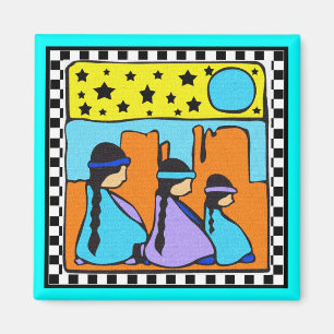 NATIVE AMERICAN DESIGN MAGNET