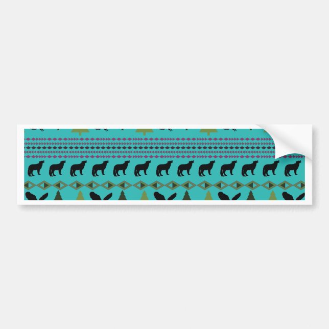 Native American Designs Bumper Sticker (Front)