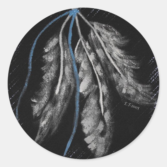 Native American Designs Classic Round Sticker (Front)