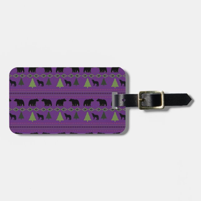 Native American Designs Luggage Tag (Front Horizontal)