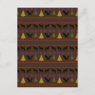 Native American Designs Postcard