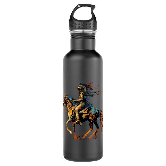 Native American Dreamcatcher Indian Design 29 710 Ml Water Bottle (Front)