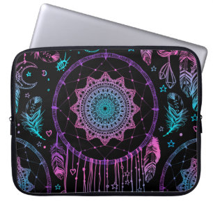 Native American Dreamcatcher Moon Pattern Laptop Sleeve