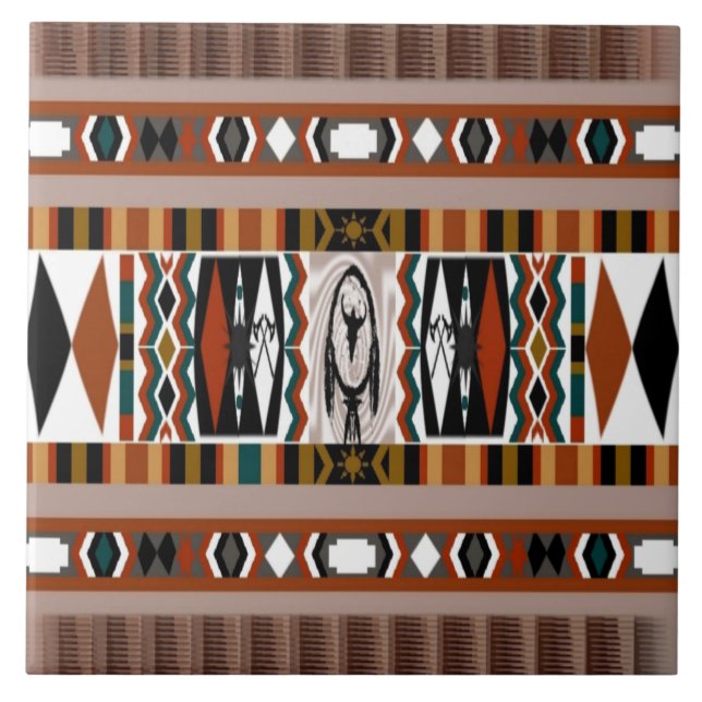 Native American Dreamcatcher Tile (Front)