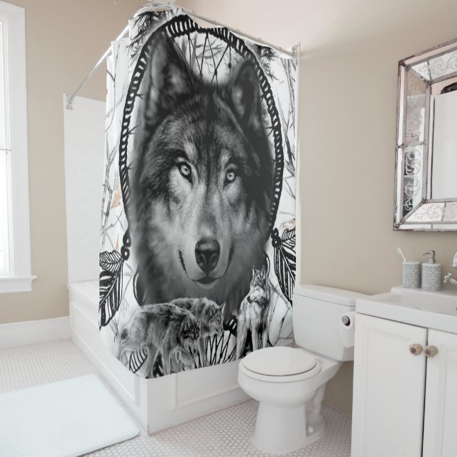 Native American Dreamcatcher Wolf (In Situ)