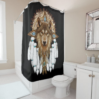 Native American Dreamcatcher Wolf