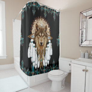 Native American Dreamcatcher Wolf 05