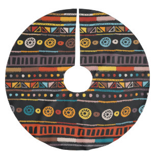 Native American Essence: Ethnic Vintage Brushed Polyester Tree Skirt