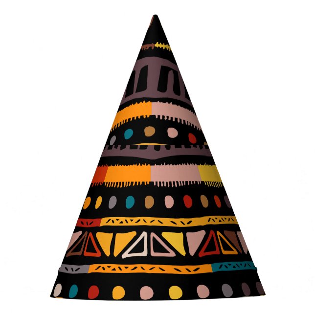 Native American Essence: Ethnic Vintage Party Hat (Front)