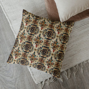 Native American Ethnic Art Tribe Pattern Vintage Throw Pillow