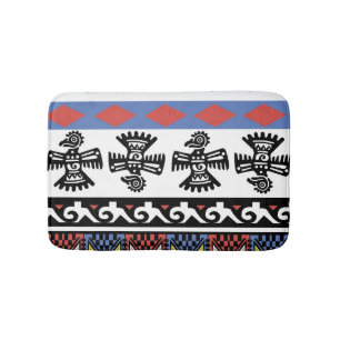 Native American Ethnic Illustration Bath Mat