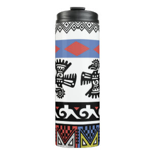 Native American Ethnic Illustration Thermal Tumbler