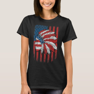 Native American Flag  Usa Cherokee Indigenous Peop T-Shirt