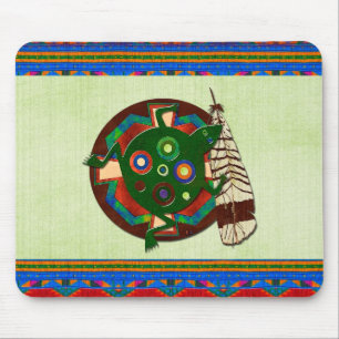 Native American Folk Art Frog Mouse Pad