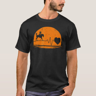 Native American  For Men Women Heartbeat Retro Vin T-Shirt