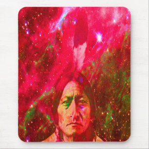 Native American Ghost of Sitting Bull Mouse Pad